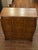 Weiman Vintage Weiman Oak Three-Drawer Accent Chest With Original Brass-Tone Hardware For Sale - Image 4 of 9