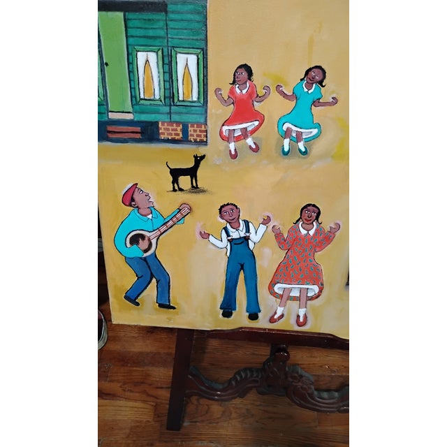 Original Lorenzo Scott Oil Paint "Where Lorenzo Was Raised Up in West End". For Sale - Image 4 of 13