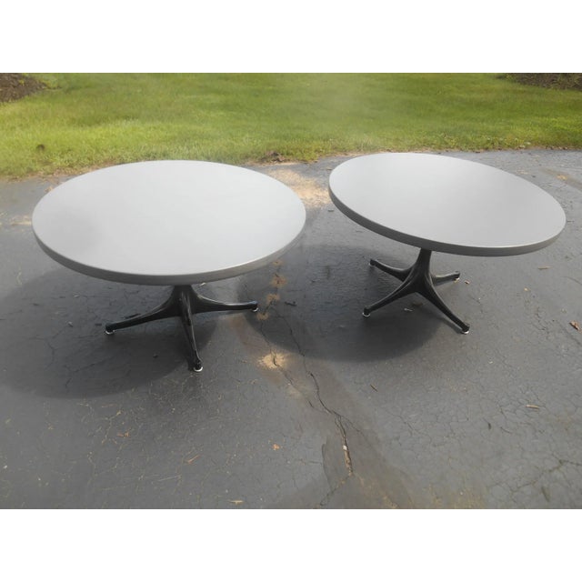 Gray Herman Miller George Nelson Eames Pedestal / Coffee Table For Sale - Image 8 of 9