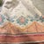 1970s Vintage Country Fair Border Print Fabric Peachy Pink/ Blue For Sale - Image 5 of 9