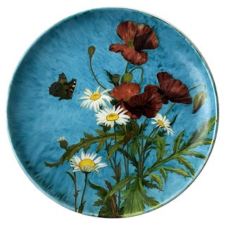 Ceramic Dish by Théodore Deck, 1882 For Sale