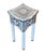 1990s Contemporary White Mother-of-Pearl Inlay Side Table For Sale - Image 4 of 9