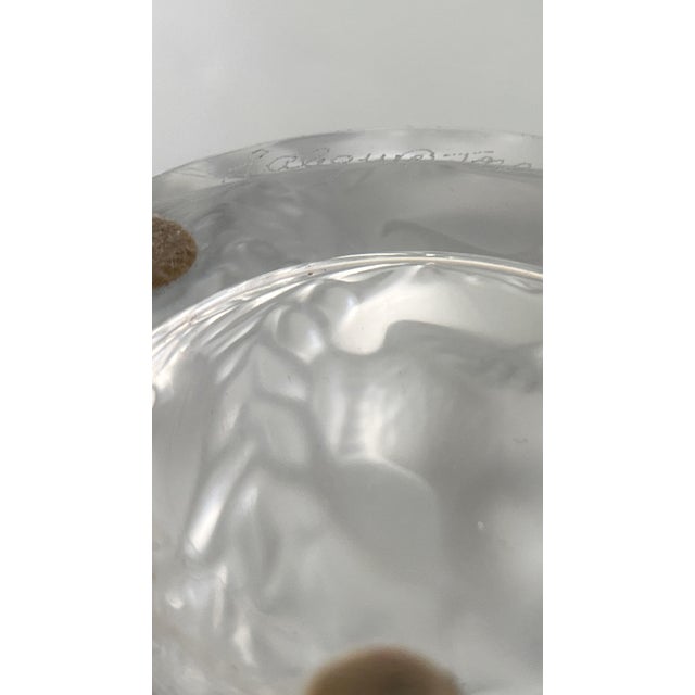 Antique Rene Lalique 1939 Design Bagatelle Vase of High Relief Sparrows in Foliage For Sale - Image 10 of 11
