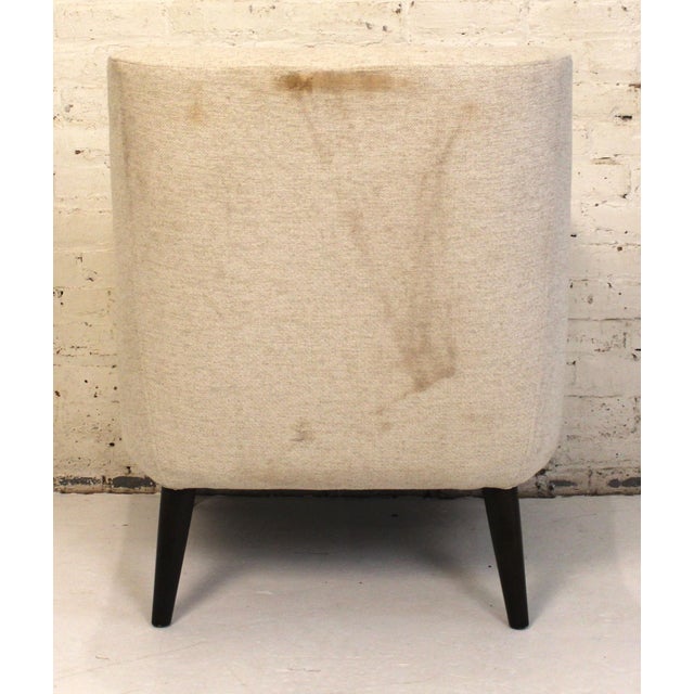 Cream Bucket Lounge Chair For Sale In New York - Image 6 of 15
