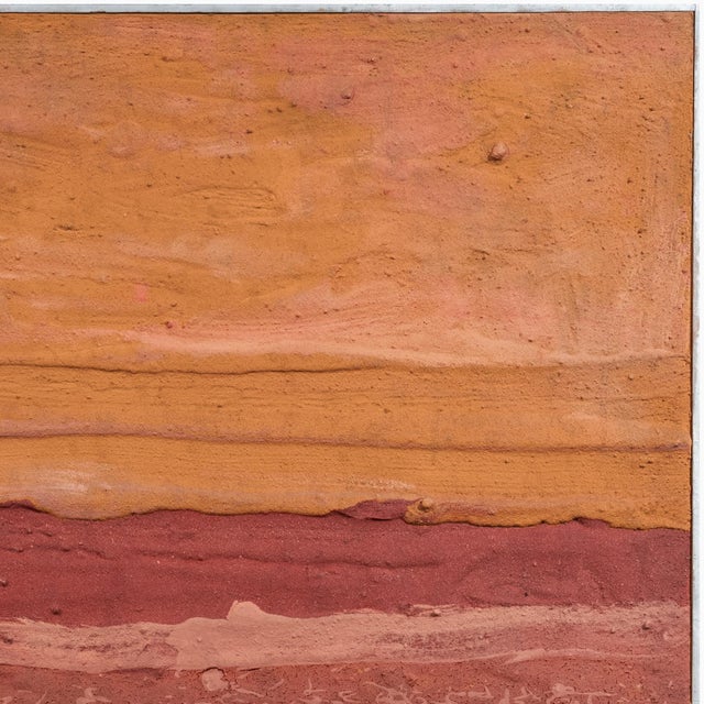 1950s 'Sun Glow' by Lundy Siegriest, Mid-Century Large Abstract in Saffron and Rust, San Francisco Bay Area For Sale - Image 5 of 10