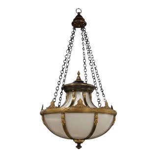 1900 Caldwell Bronze Light Fixture For Sale