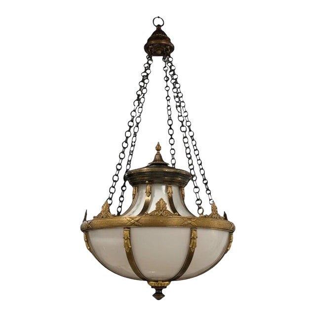 1900 Caldwell Bronze Light Fixture For Sale