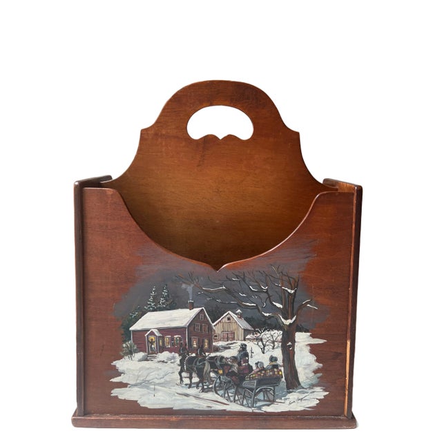 Mid 20th Century Vintage Conant-Ball Co. Wooden Magazine Rack For Sale - Image 13 of 13