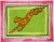 2020s Orange Leopard Folk Art Americana Green Border Expressionist Original Painting by Cleo Plowden For Sale - Image 5 of 6