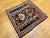 Vintage Persian Kashan Pictorial Rug, Hand-Knotted Wool, Floral Vase Pattern, Navy & Red, 2x2 For Sale - Image 4 of 15