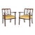 1940s Pair of French Wood Armchairs For Sale