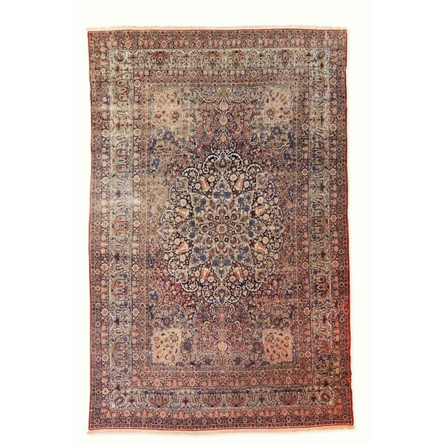 1900s Antique Persian Kerman Lavar Rug- 12′ × 17′10″ For Sale - Image 13 of 13