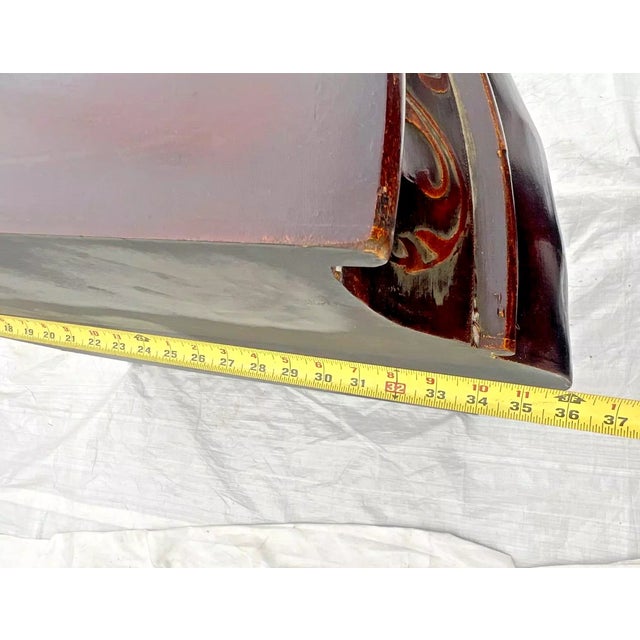 Brass Demilune Bombay Dresser Chest Five Drawers Italian Style For Sale - Image 8 of 9