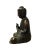 2000 - 2009 Handmade Bronze Finish Decent Look Sitting Buddha Statue For Sale - Image 5 of 8