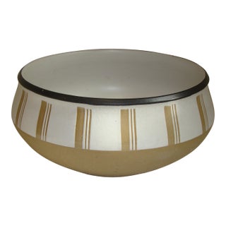 1950s Mid Century Modern Bowl Center Piece Denby England For Sale