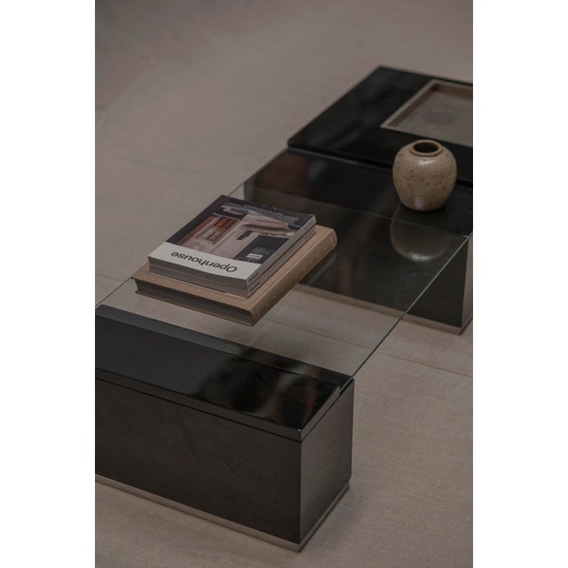 Glass Italian Space Age Coffee Table by Cesare Augusto Nava, 1970s For Sale - Image 7 of 18