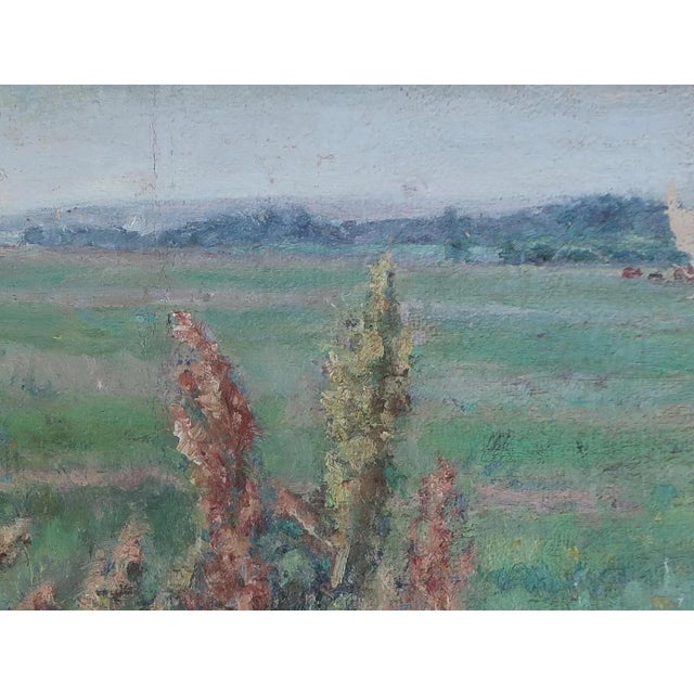 Realism Ukrainian Impressionism Oil Painting, Rural Landscape For Sale - Image 3 of 6