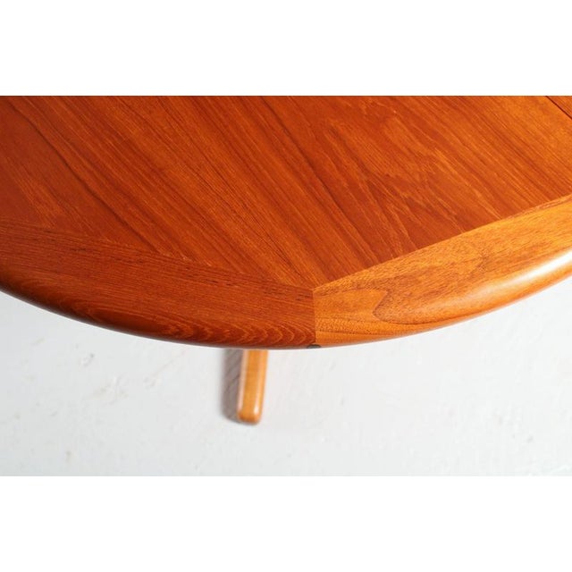 Mid-Century Danish Extending Dining Table in Teak, 1970s For Sale - Image 11 of 13