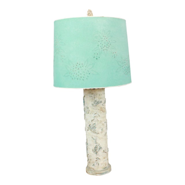 Mid Century Modern Wall Paper Roll Lamp With Shade For Sale
