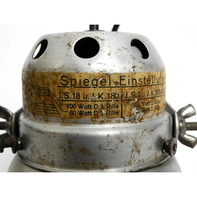 Wall or Ceiling Lamp with Adjustable Mirrored Glass Lampshade by Adolf Meyer for Zeiss Ikon, 1930s For Sale - Image 14 of 16