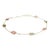 Multi Tourmaline Station Chain Bracelet Handcrafted in 18k Yellow Gold For Sale