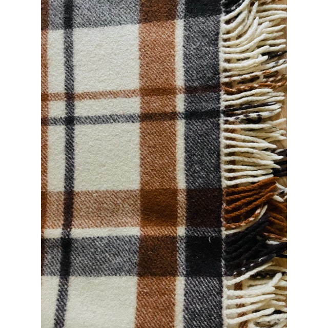 Vintage Scotland Wool Plaid Blanket Throw For Sale In Miami - Image 6 of 6