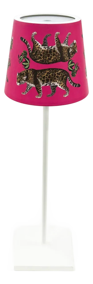 Leopard Seeing Double Hot Pink Poldina Pro Lamp