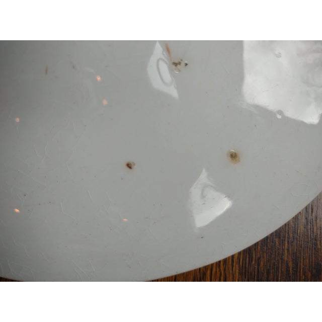 Large Antique English White Ironstone Platter, 1880's For Sale - Image 10 of 10