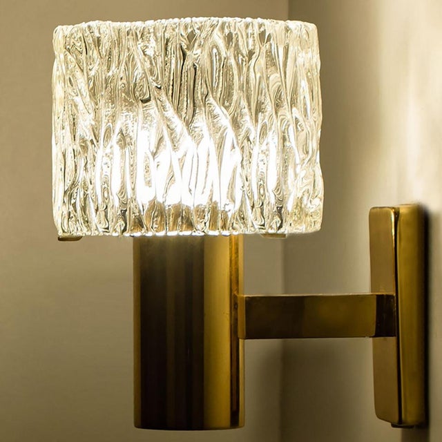 Vintage Glass Torch Wall Sconces by Fagerlund for Orrefors, 1960s, Set of 2 For Sale - Image 13 of 18