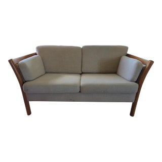 Danish Modern Stouby 2 Seater Loveseat Sofa Denmark For Sale