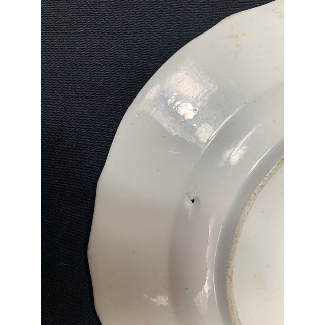 Antique Hand Painted Floral Decorative Plate For Sale - Image 11 of 13