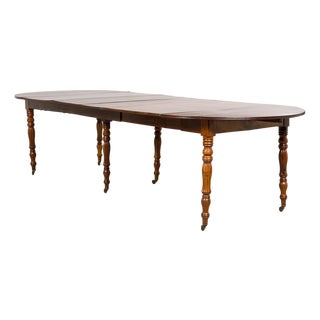 Antique English Victorian Drop-Leaf Dining Table in Mahogany, Late 19th Century For Sale
