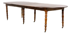 Antique English Victorian Drop-Leaf Dining Table in Mahogany, Late 19th Century