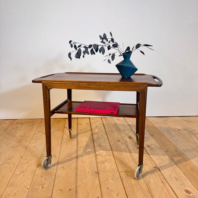 Danish Teak Bar Trolley, 1960s For Sale - Image 10 of 10