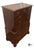 Vintage Craftique Chippendale Style Solid Mahogany Chest on Chest of Drawers For Sale In Greensboro - Image 6 of 11