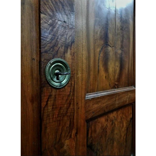 19th Century Mid-19th Century Empire Style Walnut Credenza and Cabinet For Sale - Image 5 of 8