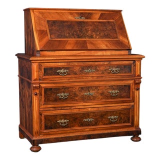 Slanted Flap Secretary Desk For Sale