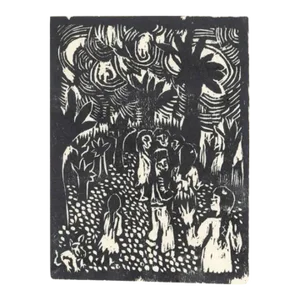 1999 Francesca Pitto La Reunion Linocut