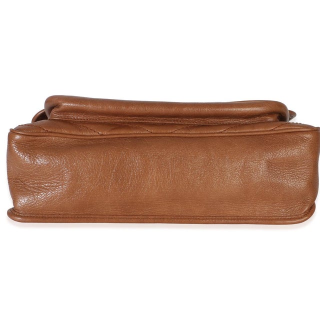 2020s Caramel Crinkled Calfskin Matelasse Medium Niki Chain Satchel For Sale - Image 5 of 9