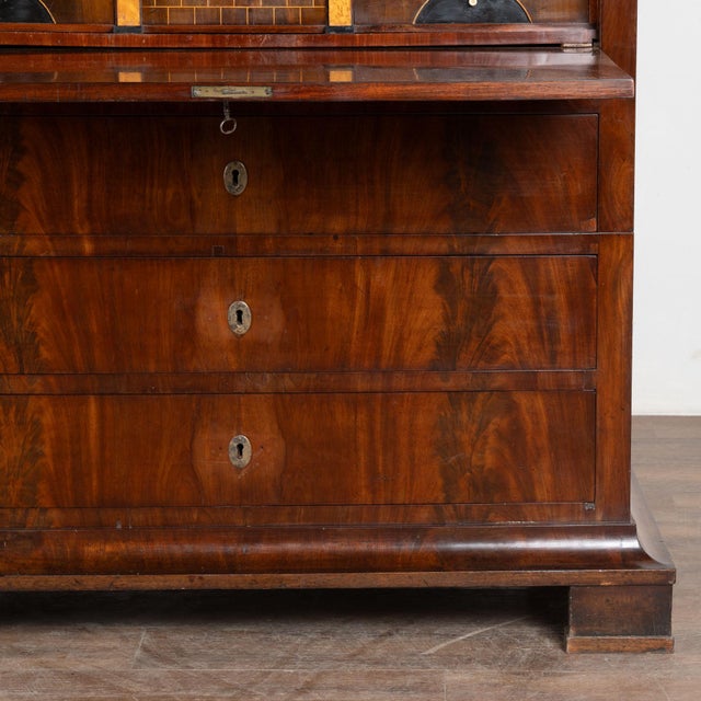 19th Century Danish Mahogany Tall Secretary Bureau For Sale - Image 12 of 13