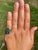The Estelle Avenue: Antique Filigree Cocktail Ring set with Chalcedony and Diamond, Size 5.75 For Sale - Image 10 of 11