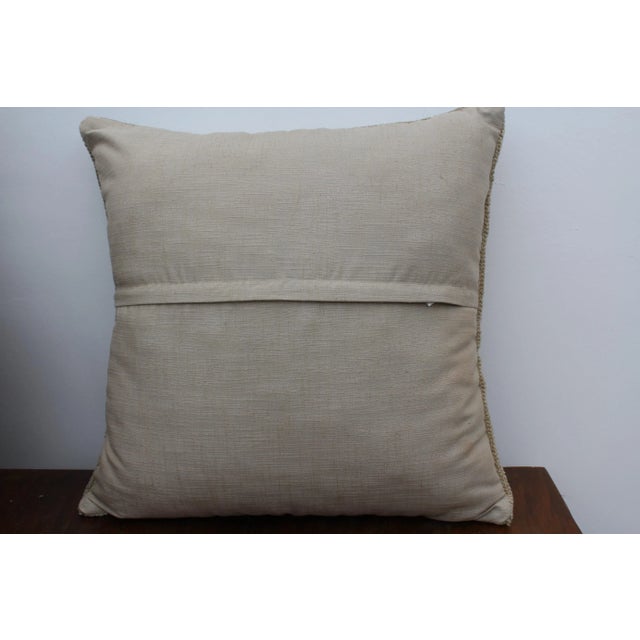 Set of Three Handwoven Rug Pillow Covers - 17.5"x17.5" For Sale - Image 12 of 13