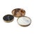 Mixer tray set combines three shades of marble for a sophisticated trio. A natural brass frame cradles each tray, but...