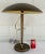 Original retail $1437, stylish Global Views Modern Bronze Arc Taper Table Lamp, showroom floor sample