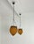 Orange Murano Glass Pendant Lamps, 1980s, Set of 2 For Sale - Image 6 of 11
