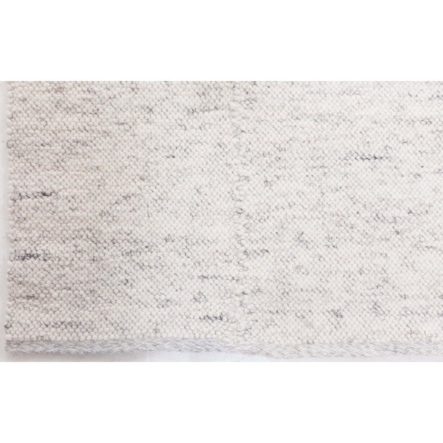 Contemporary Alpine Handmade in Natural Lambswool Runner by Doris Leslie Blau For Sale - Image 4 of 7