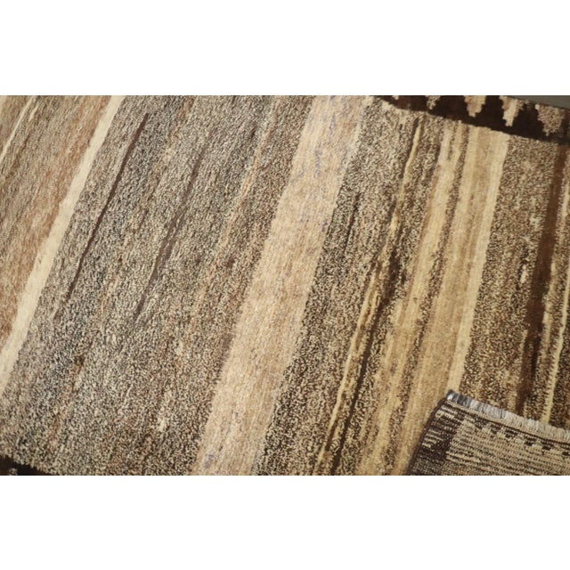 Vintage Abstract Persian Gabbeh Carpet - 3'11" x 6'4" For Sale In New York - Image 6 of 8