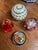 Up for consideration is a beautiful vintage collection of orange and red glass paperweights. These would look lovely in...
