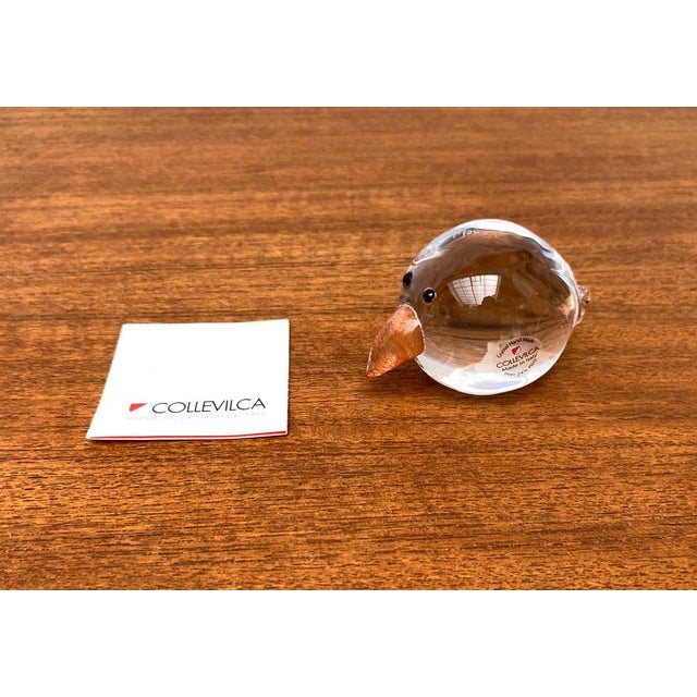 Vintage Italian Handmade Glass Bird from Collevilca, Italy For Sale - Image 11 of 15