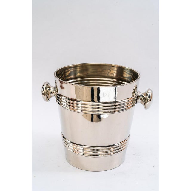 Metal Round Alpaca Champagne Bucket, 1920s For Sale - Image 7 of 7